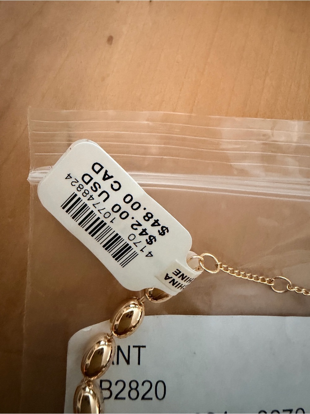 Anthropologie gold braclet - Picture 4 of 7